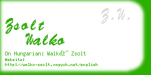 zsolt walko business card